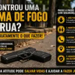 armas de fogo na rua
