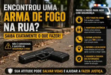 Encontrou uma Arma de Fogo na Rua? Saiba Exatamente o Que Fazer com Segurança e Dentro da Lei 1 armas de fogo na rua