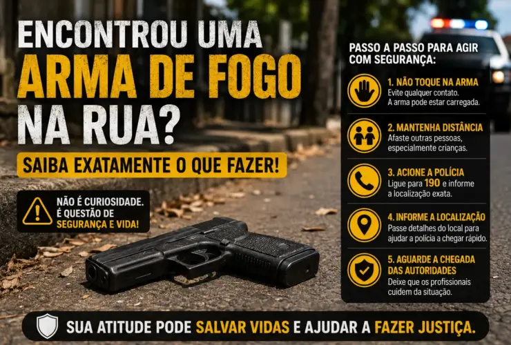 armas de fogo na rua